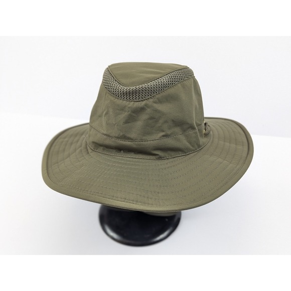 Tilley The Airflow Hat Sun Cap Mens Green 7 1/4 Canada Made Hunting Fish Hike - Picture 1 of 12